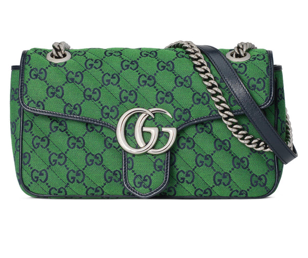 Gucci Small Dionysus Gg Canvas Shoulder Bag - Green