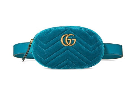 Pink Gucci GG Marmont Velvet Belt Bag – Designer Revival