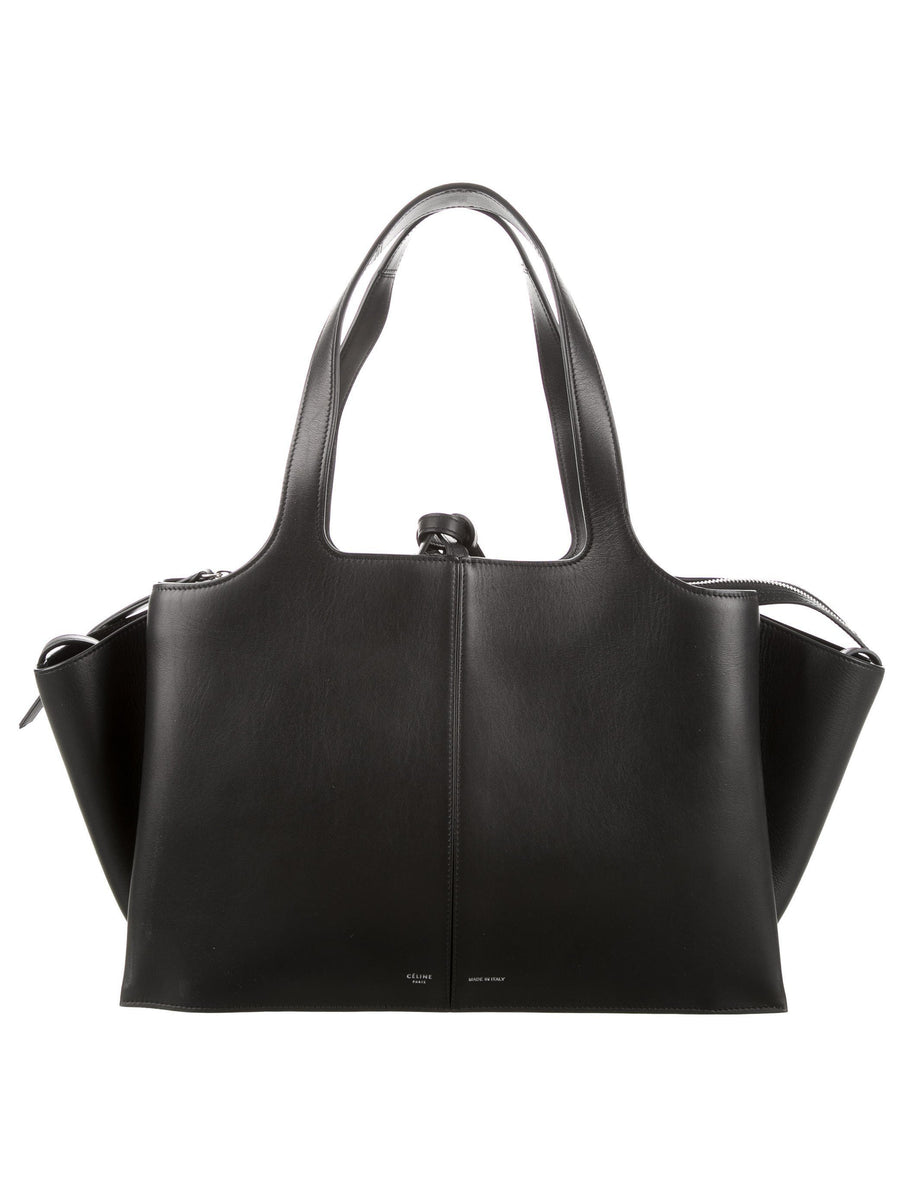 Celine Trifold Medium Black Bag | Luxury Fashion Clothing and Accessories