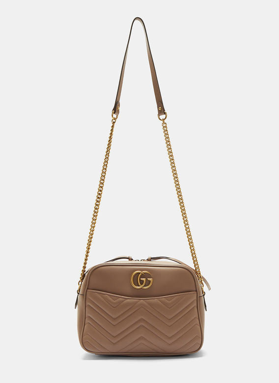 Gucci-Matelassé Marmont Shoulder Bag - Couture Traders