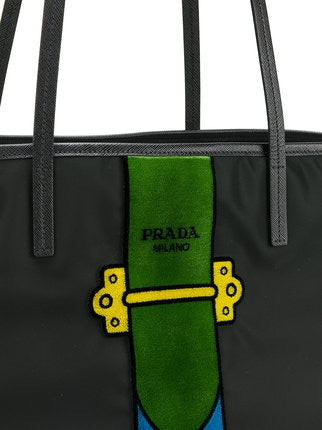Shop PRADA 2023 SS Wicker and leather mini-pouch ( 1NR012_2BVU_F0N86) by  Lecielbleu
