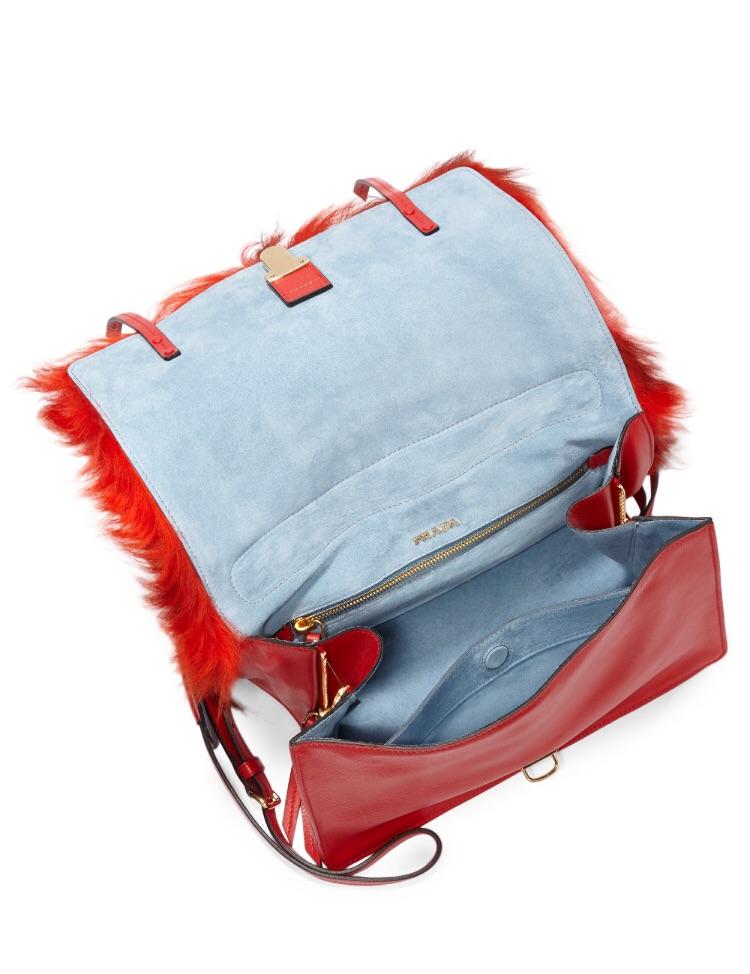 PRADA Pattina velvet shoulder bag  Shoulder bag, Prada handbags, Bags