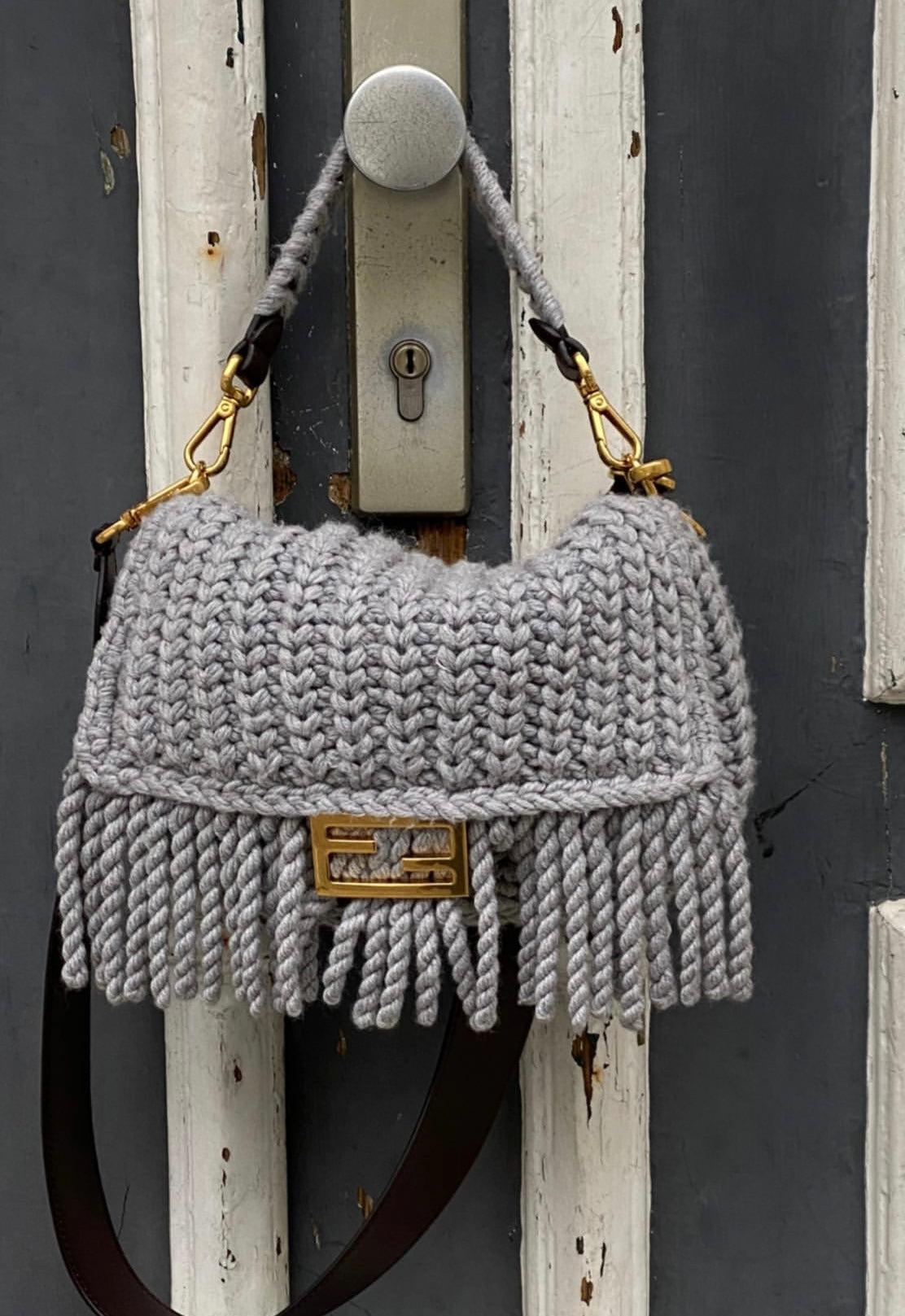 Fendi fashion knit baguette